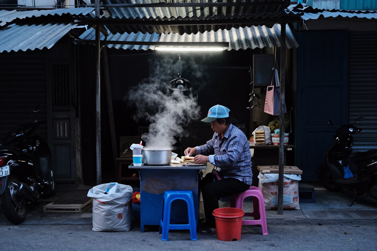 Breakfast Sandwiches in Hanoi in in Hanoi, Vietnam