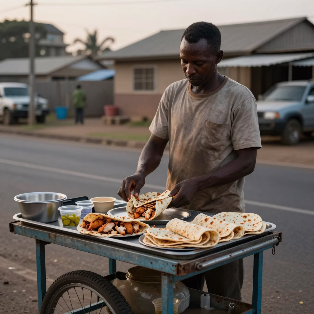 Breakfast Scene in Nairobi at Nautical Dawn Light in in Nairobi, Kenya