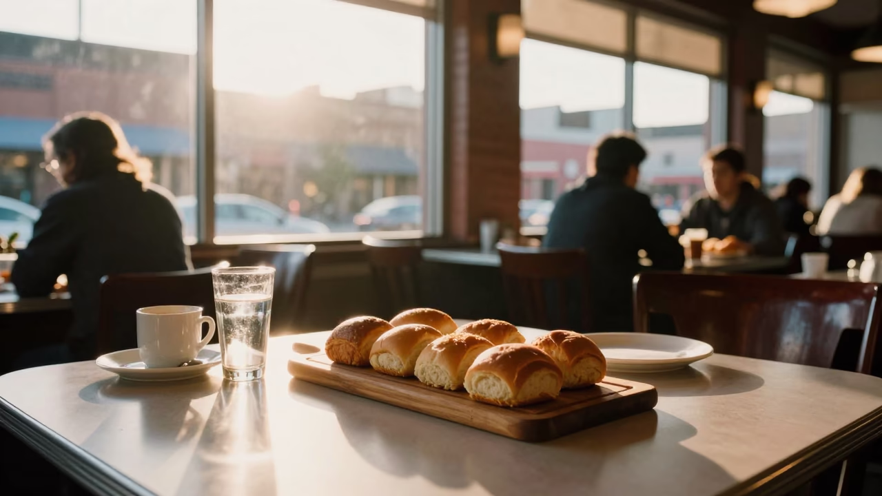 Breakfast Scene just after sunrise in Nashville in in Nashville, Tennessee, United States