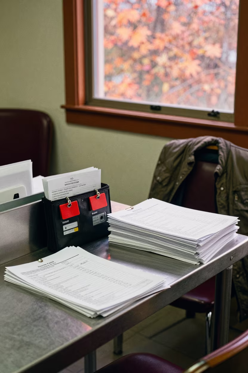 Breakfast Service Lockout Tag Wallet Raleigh Hotel in inside a breakfast room before opening in Raleigh