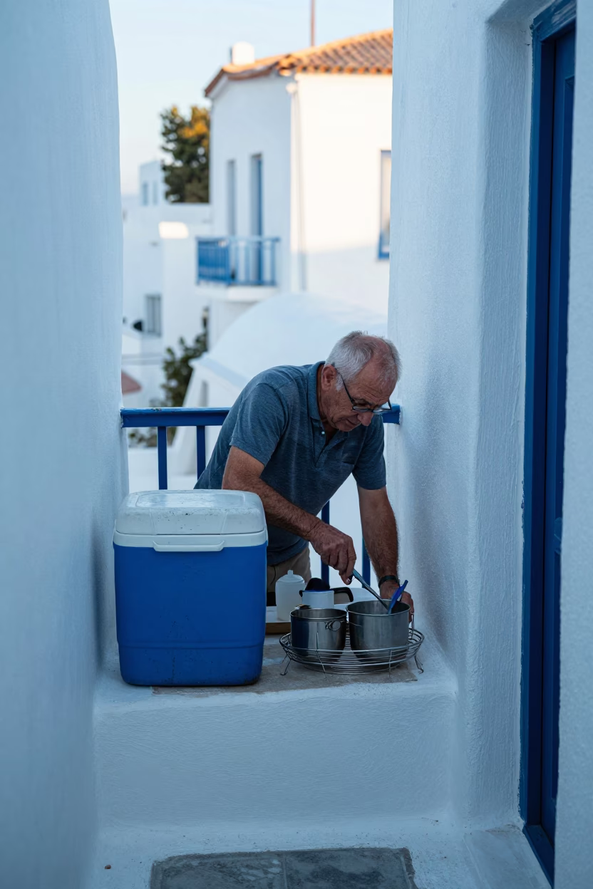 Breakfast Setup in Athens in in Athens, Greece