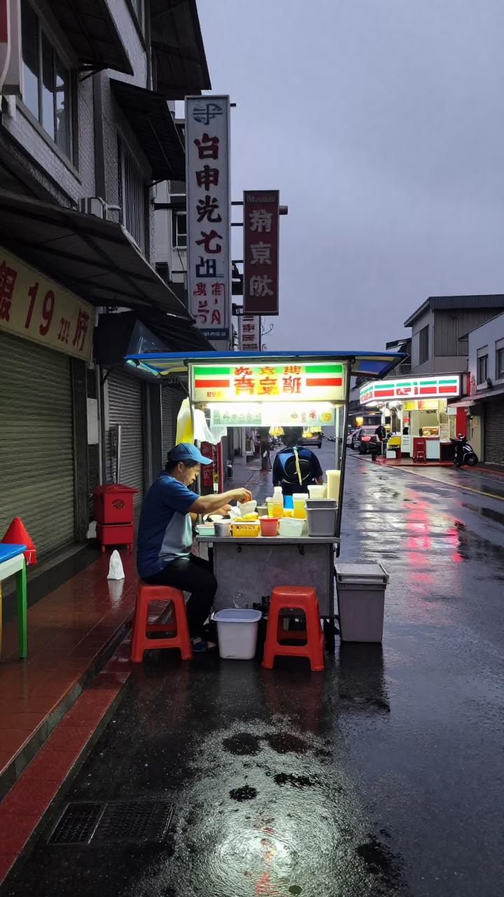 Breakfast Stall in Kaohsiung in in Kaohsiung, Taiwan