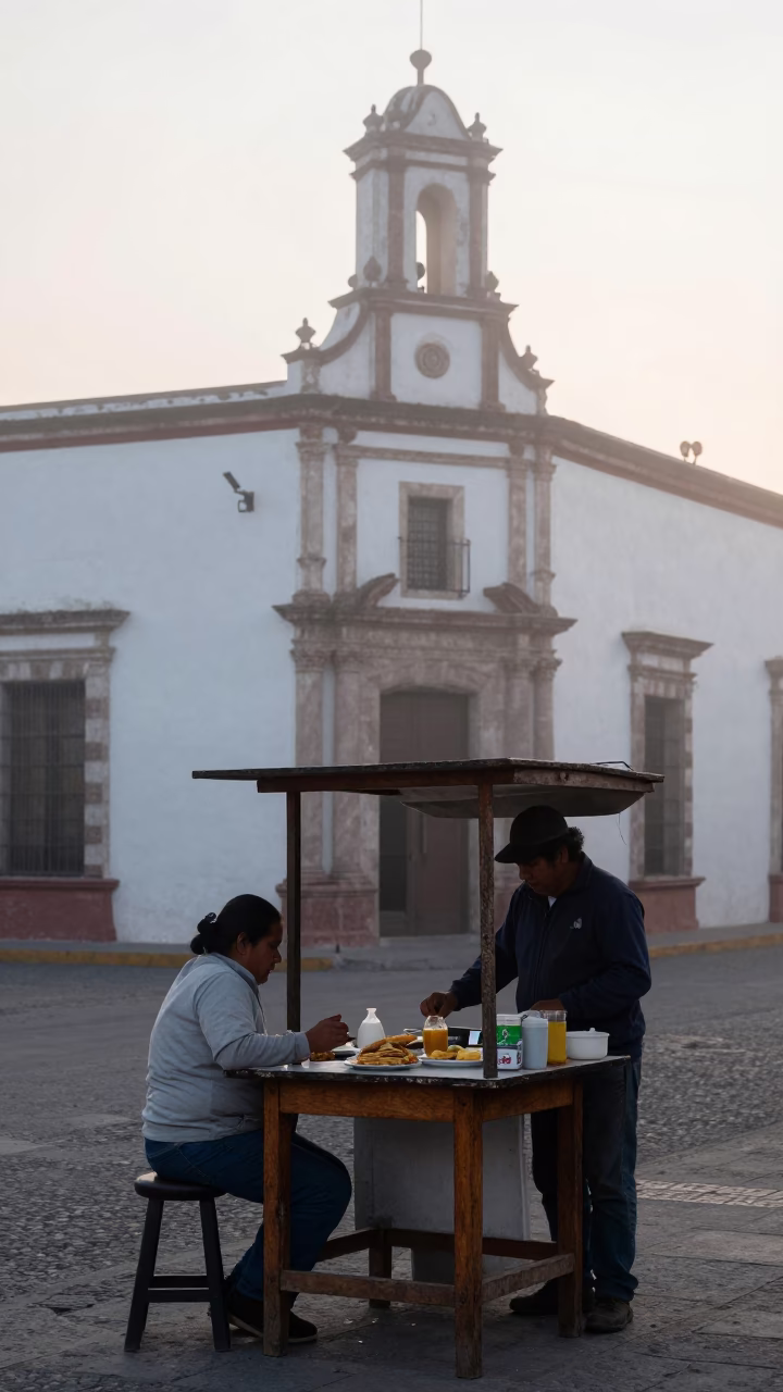Breakfast Stall in Merida in in Merida, Mexico