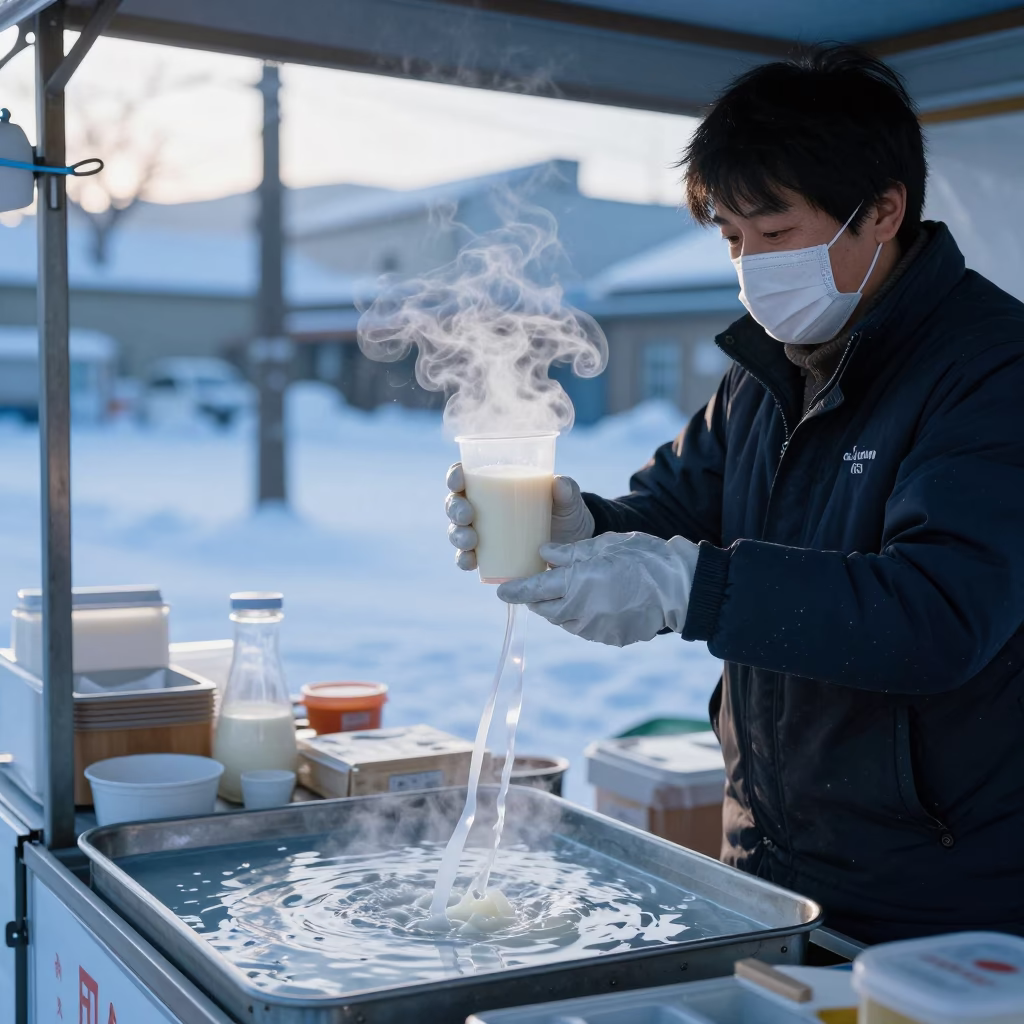 Breakfast Stall in Sapporo in in Sapporo, Japan