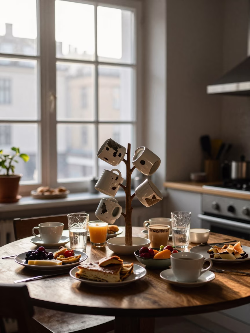 Breakfast Table in Copenhagen in in Copenhagen, Denmark