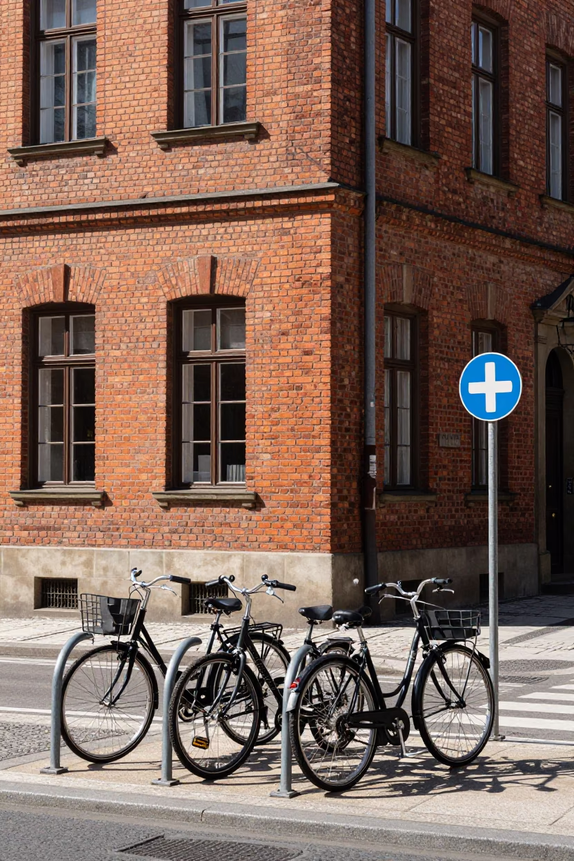 Brick Architecture in Prague at Midday Light in in Prague, Czech Republic