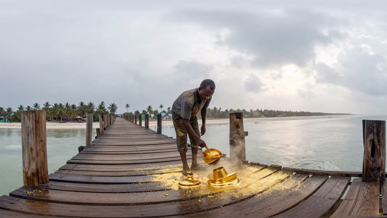 Bridge Painter Gold Dust Zanzibar Monsoon Light in near Zanzibar