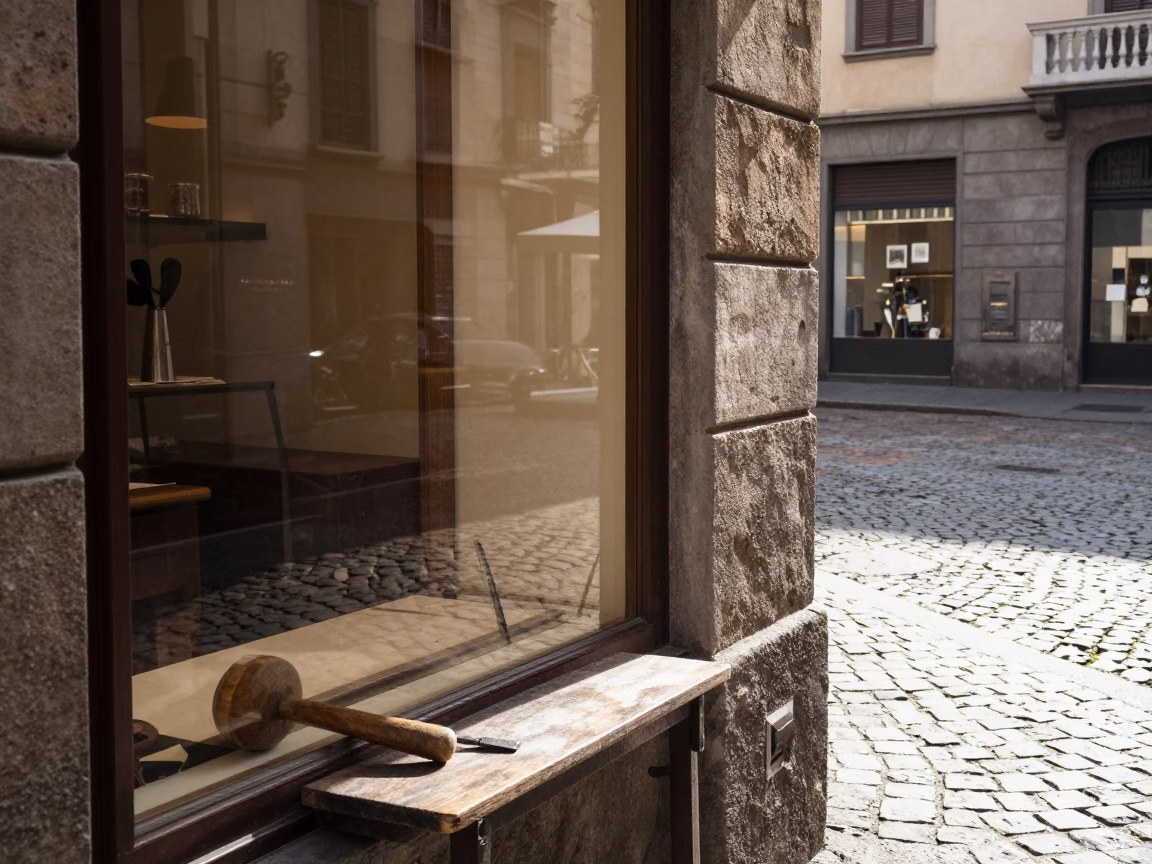 Bright Late Morning in Milan Italy Street Scene with Natural Light in in Milan, Italy