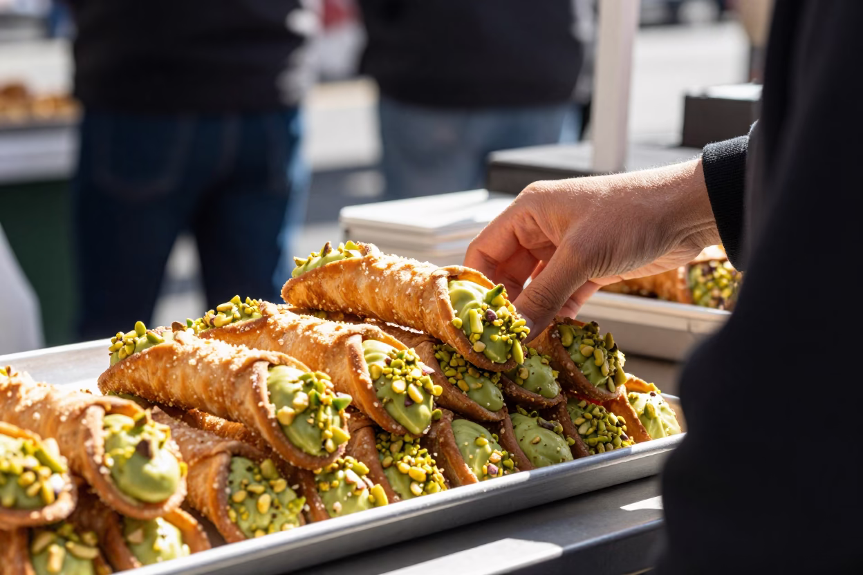 Bright Midmorning Light on Pistachios in Philadelphia in in Philadelphia, Pennsylvania, United States