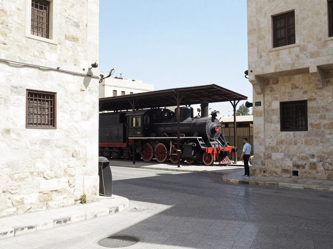 Bright Midmorning Light on Street Life in Amman in in Amman, Jordan
