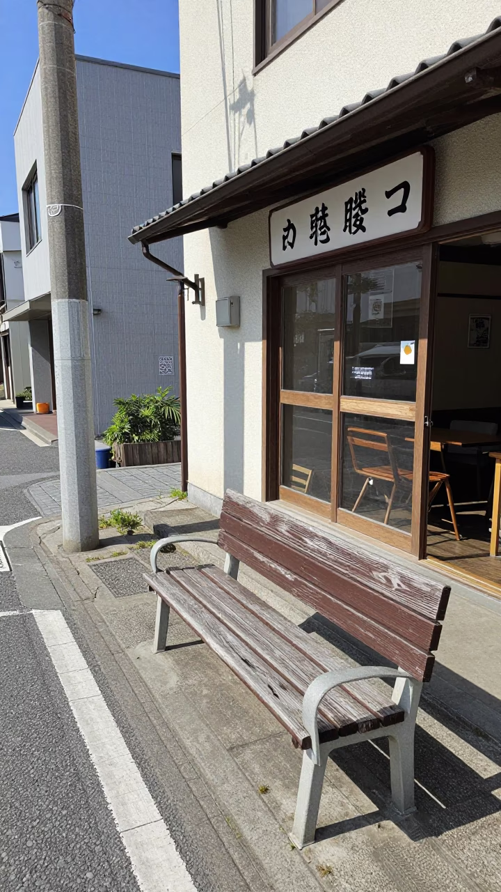 Bright Midmorning Light on Street Scene in Fukuoka in in Fukuoka, Japan