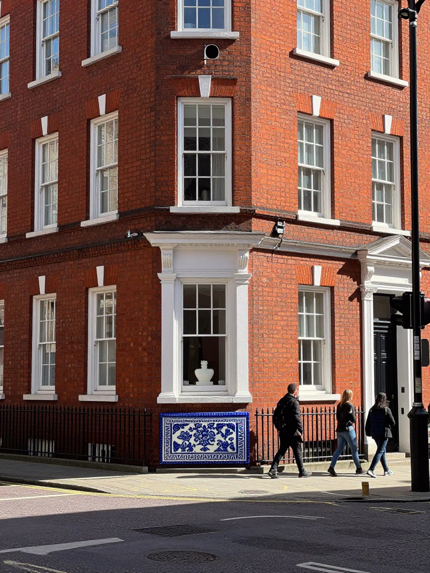 Bright Midmorning Street Scene in Liverpool UK with Vintage Ceramic Cup in in Liverpool, United Kingdom