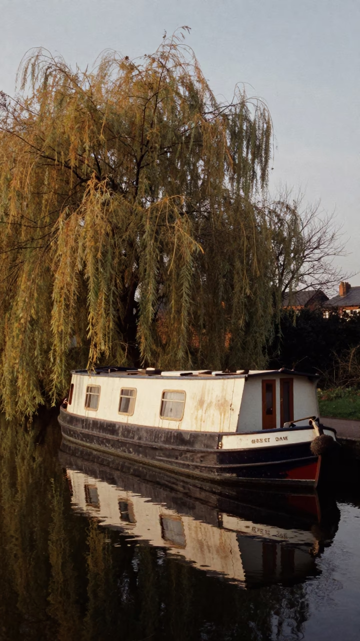 Bristol Canal Scene at The Early Morning Light in in Bristol, United Kingdom