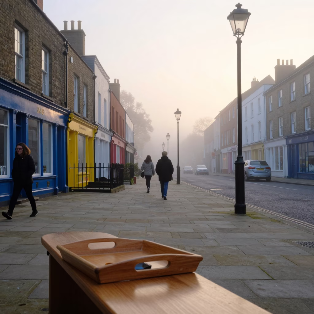 Bristol Morning UK at As First Light Reaches The Scene in in Bristol, United Kingdom