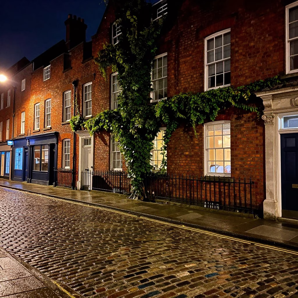 Bristol Reflections UK at Late At Night Light in in Bristol, United Kingdom