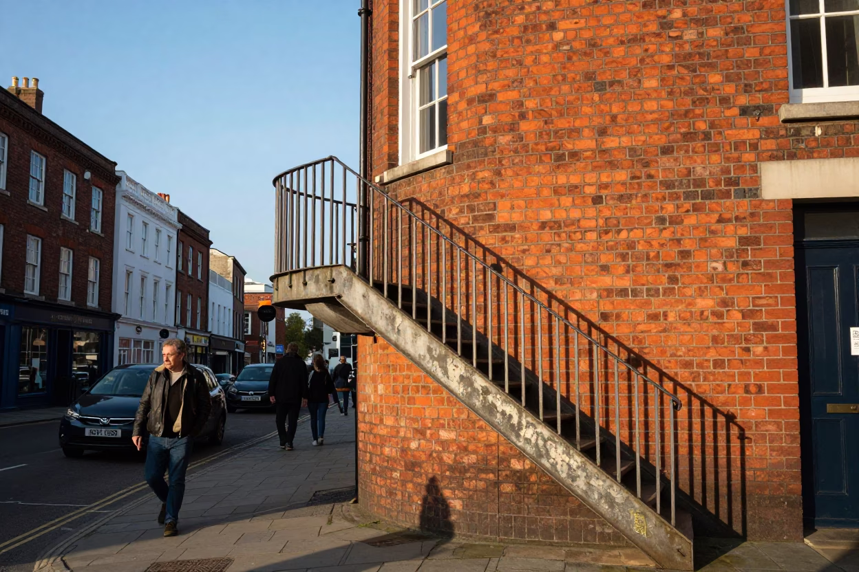Bristol Scene UK at Clear Late-afternoon Light in in Bristol, United Kingdom