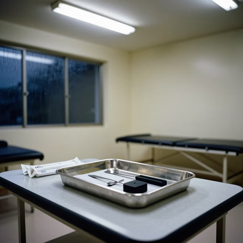 Bronchoscopy Tray in Nagpur Rehab Room Midnight in inside a rehabilitation therapy room in Nagpur