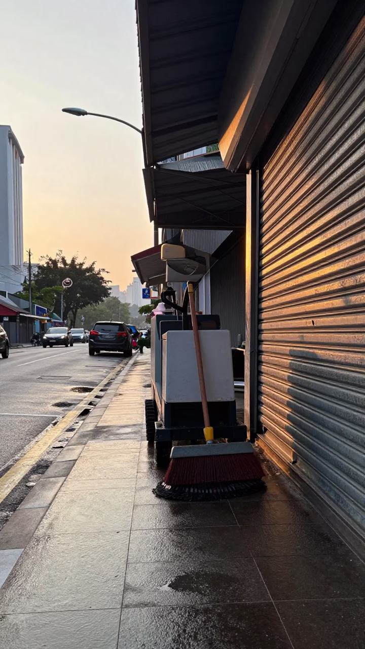 Broom in Kuala Lumpur in in Kuala Lumpur, Malaysia