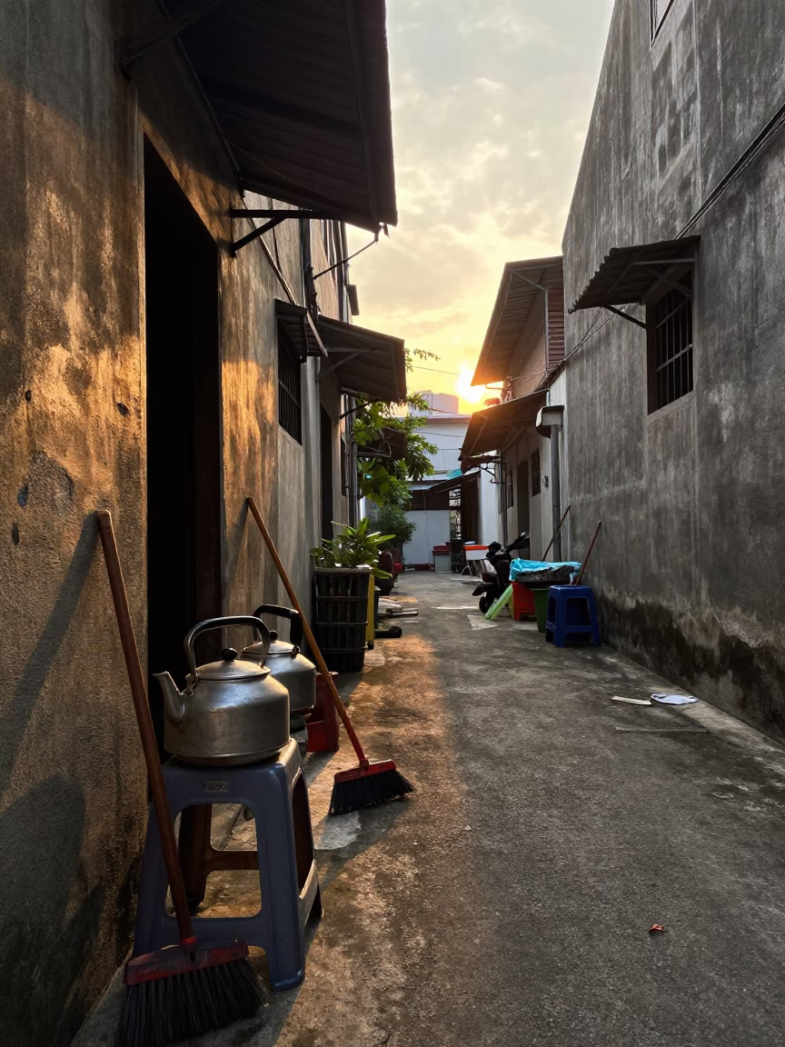 Brooms in Kuala Lumpur in in Kuala Lumpur, Malaysia