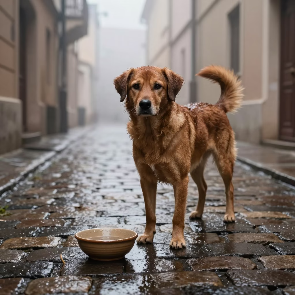 Brown Dog in Budapest in in Budapest, Hungary