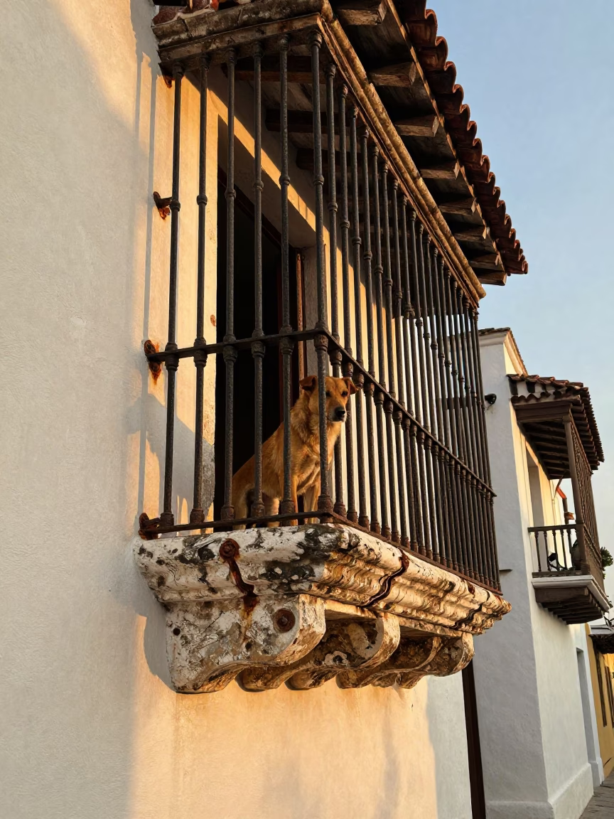 Brown Dog in Cartagena in in Cartagena, Colombia
