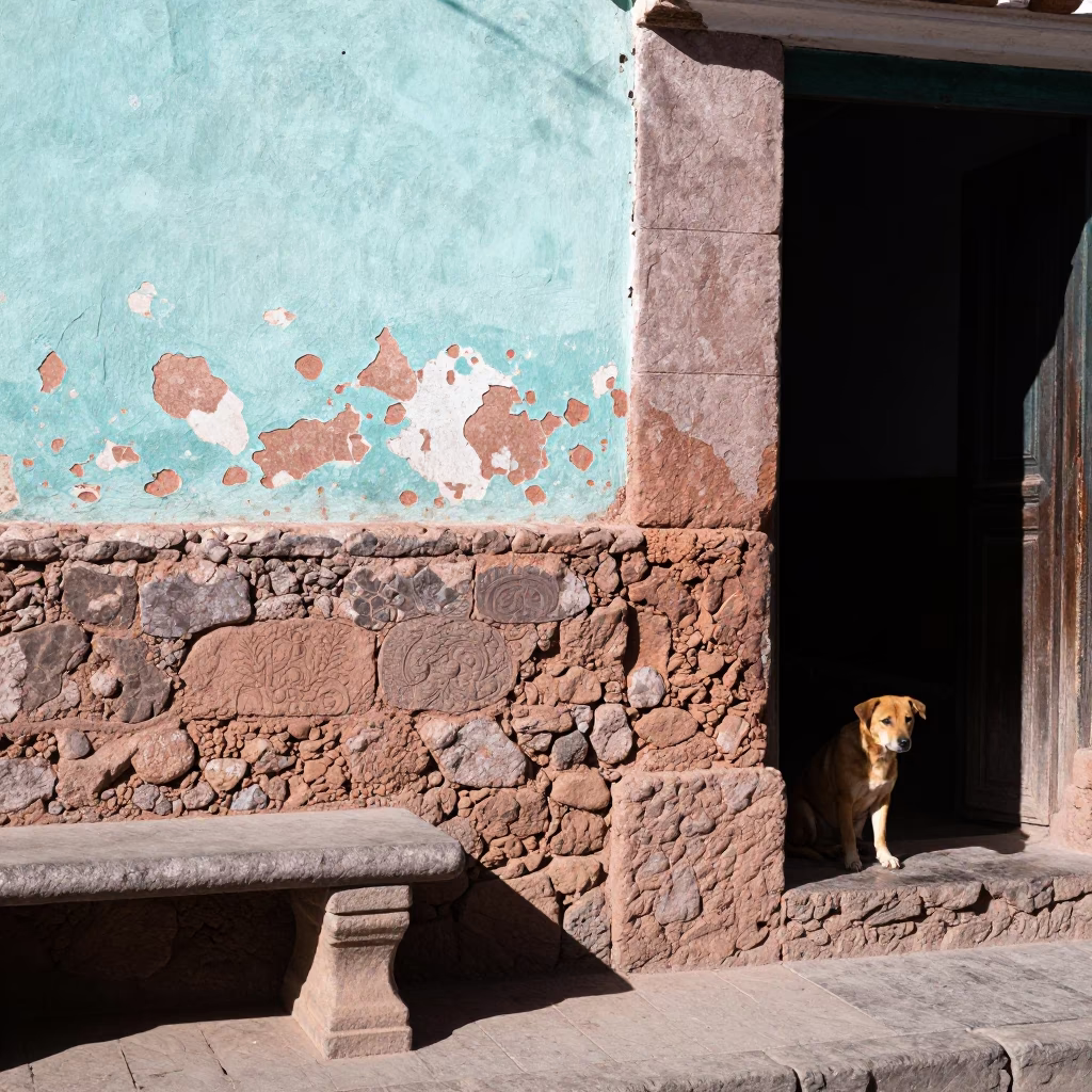 Brown Dog in Cusco in in Cusco, Peru