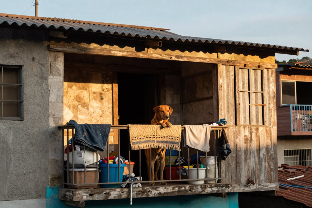 Brown Dog in Medellin in in Medellin, Colombia