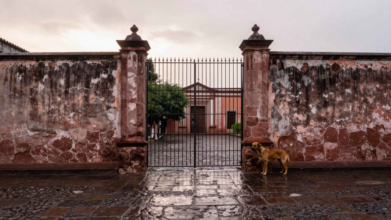 Brown Dog in Merida in in Merida, Mexico