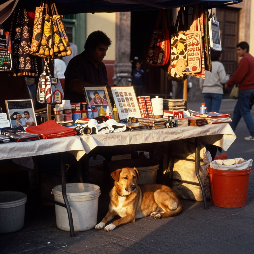 Brown Dog in Mexico City in in Mexico City, Mexico