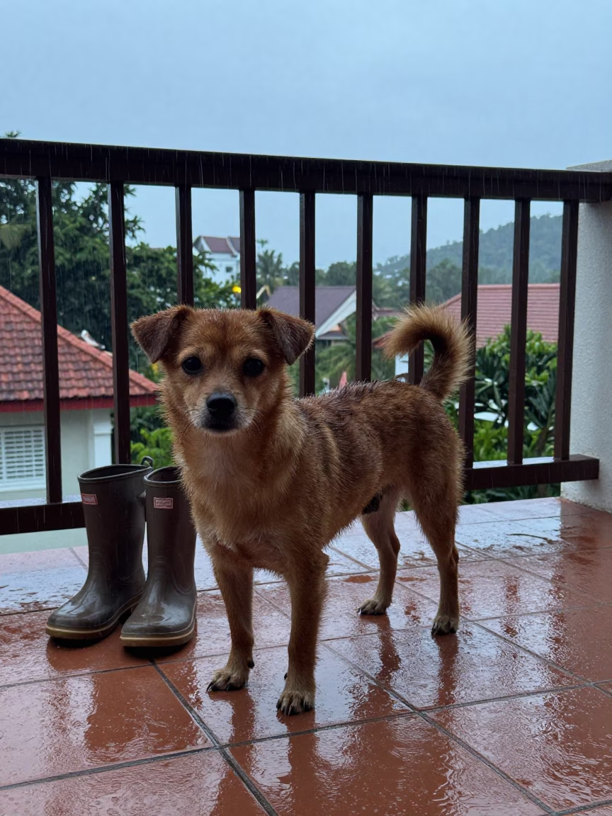 Brown Dog in Phuket in in Phuket, Thailand