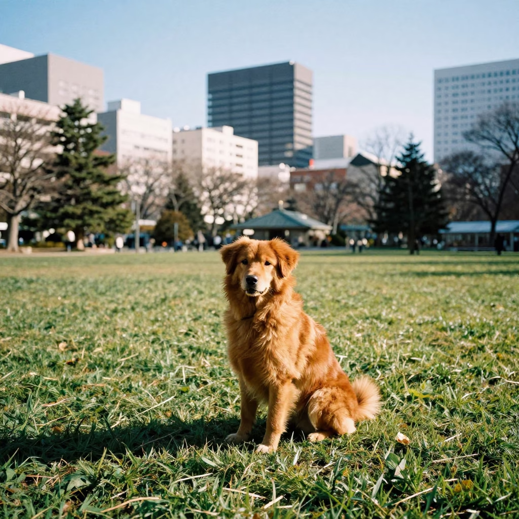 Brown Dog in Sapporo in in Sapporo, Japan