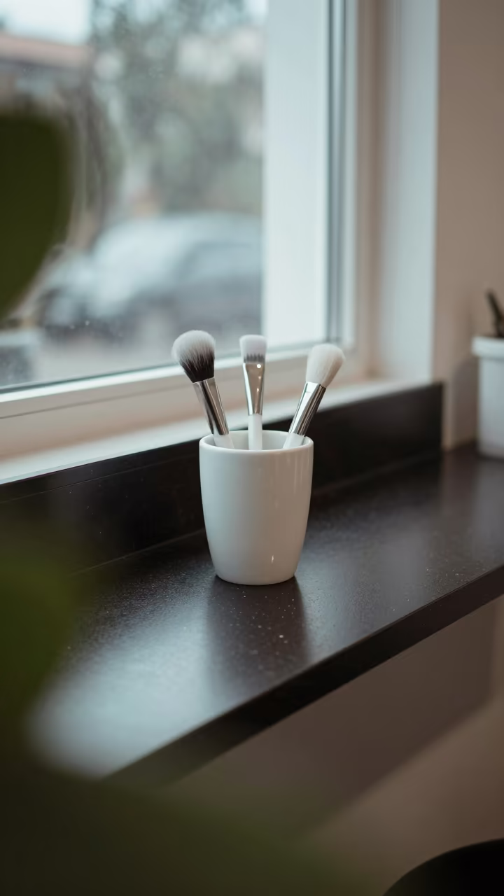 Brush Cup Restocked in Nail Studio Near Bobo-Dioulasso in inside a nail studio near Bobo-Dioulasso
