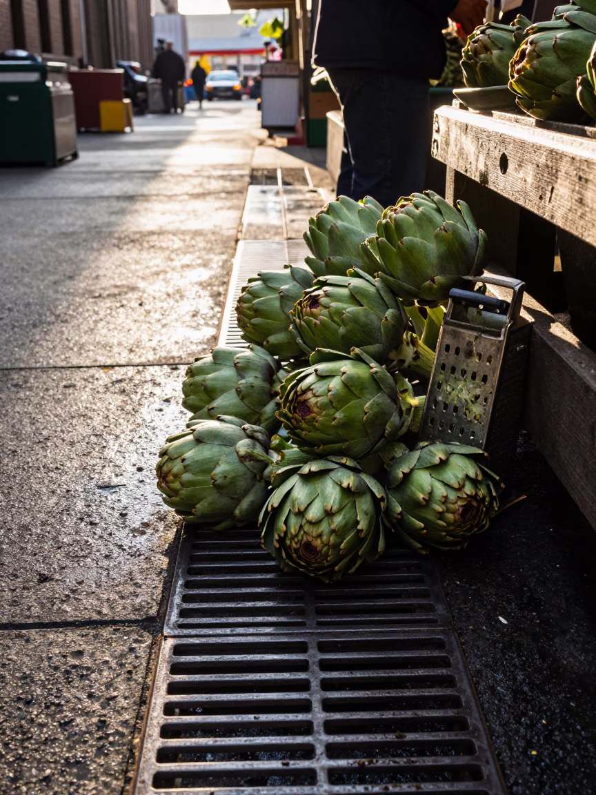 Brush just after sunrise in Seattle in in Seattle, Washington, United States