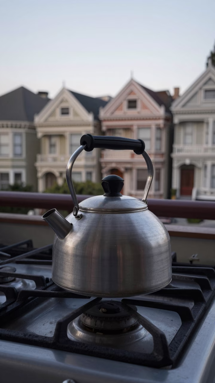 Brushed Aluminum Kettle in San Francisco in in San Francisco, United States