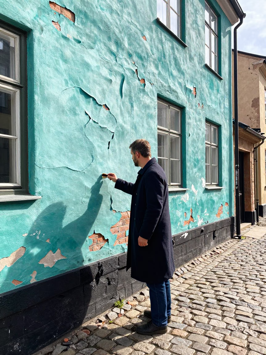 Brushing Coat in Copenhagen in in Copenhagen, Denmark