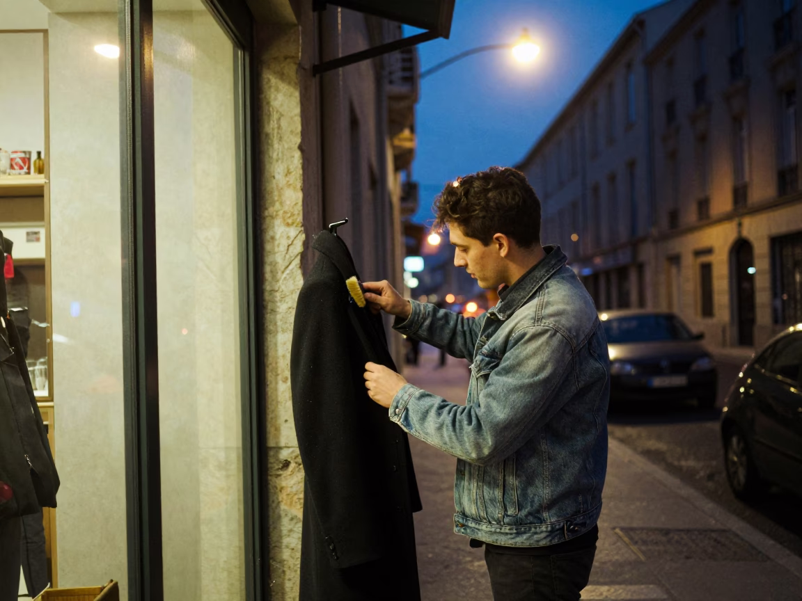 Brushing Coat in Marseille in in Marseille, France
