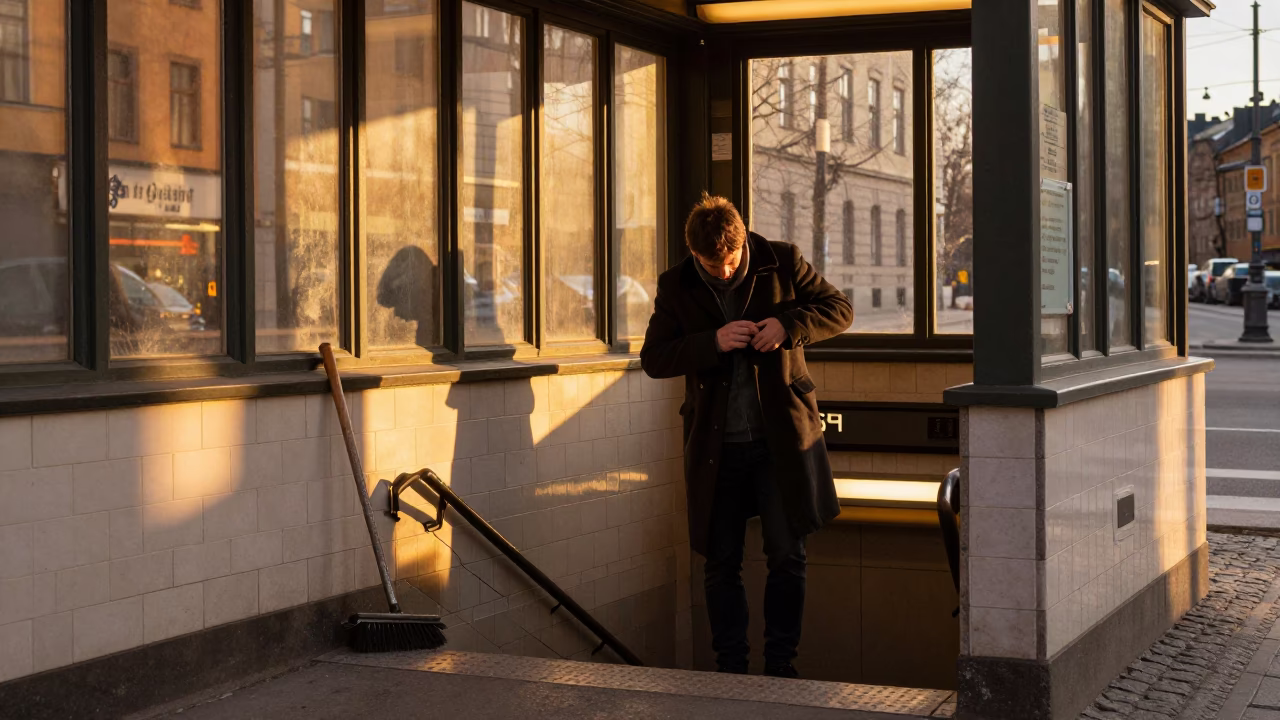 Brushing Coat in Stockholm in in Stockholm, Sweden