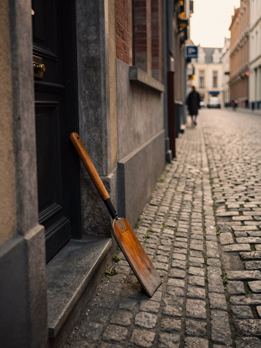 Brussels Before Sunrise at Sunrise Light in in Brussels, Belgium