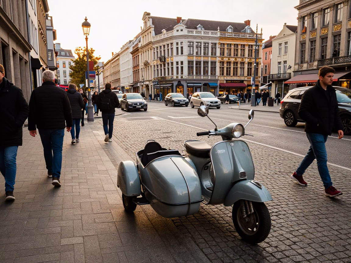 Brussels Late Afternoon at The Late Afternoon Light in in Brussels, Belgium
