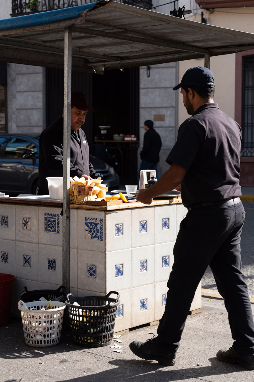Buenos Aires Food Vendor in in Buenos Aires, Argentina