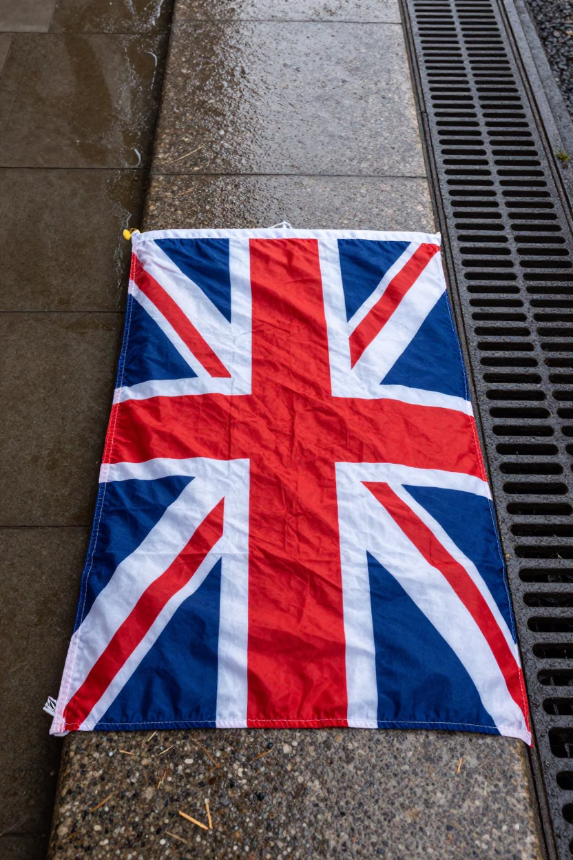 Bunting Flag in London in in London, United Kingdom