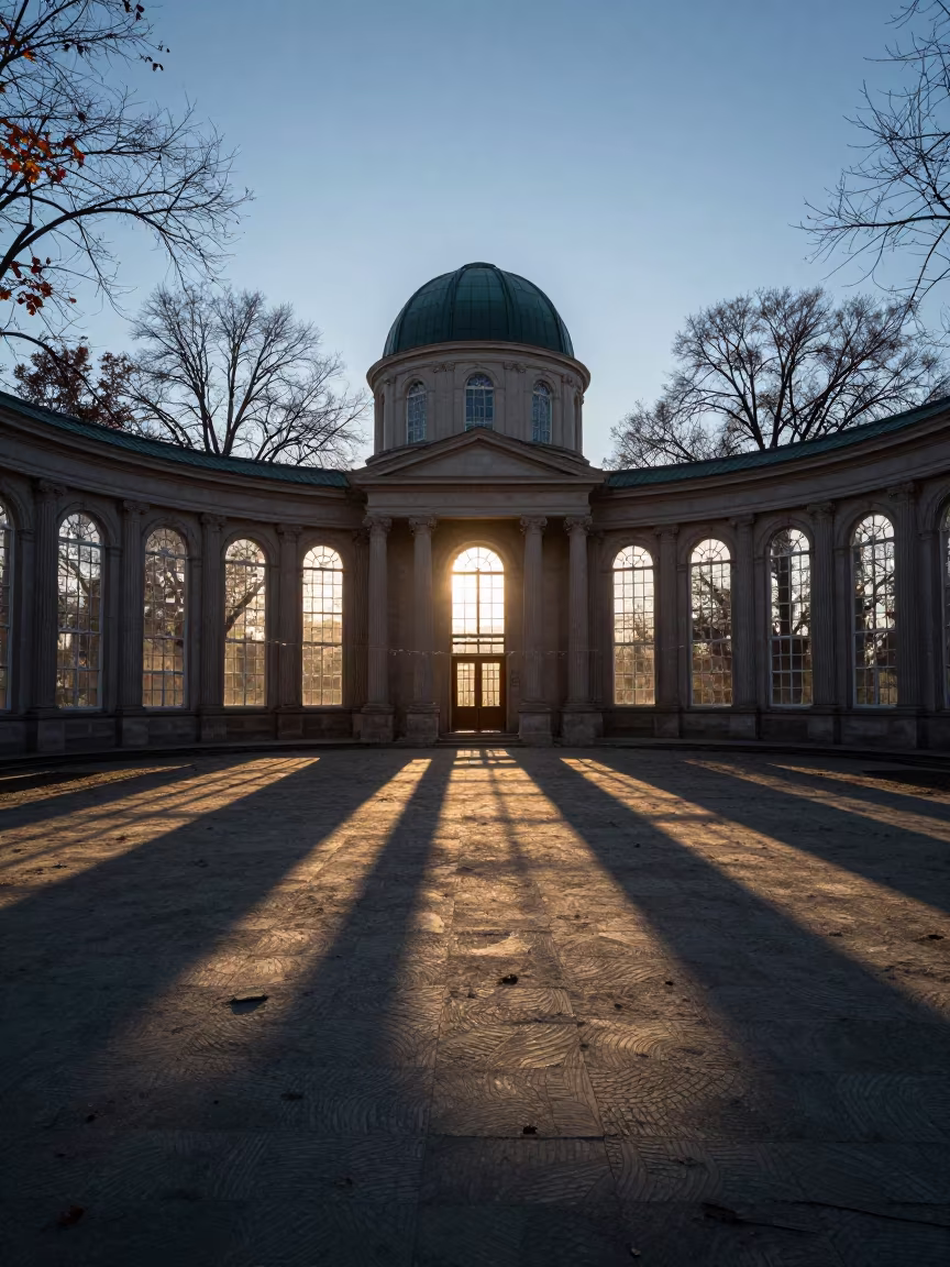 Burning Man Art Installation in Potsdam Prayer Hall in in a prayer hall in Potsdam