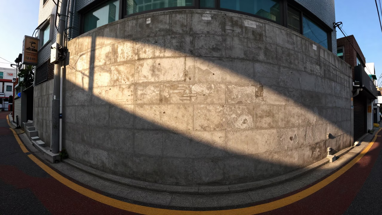 Busan South Korea Early Afternoon Street Scene with Sunlight and Urban Life in in Busan, South Korea