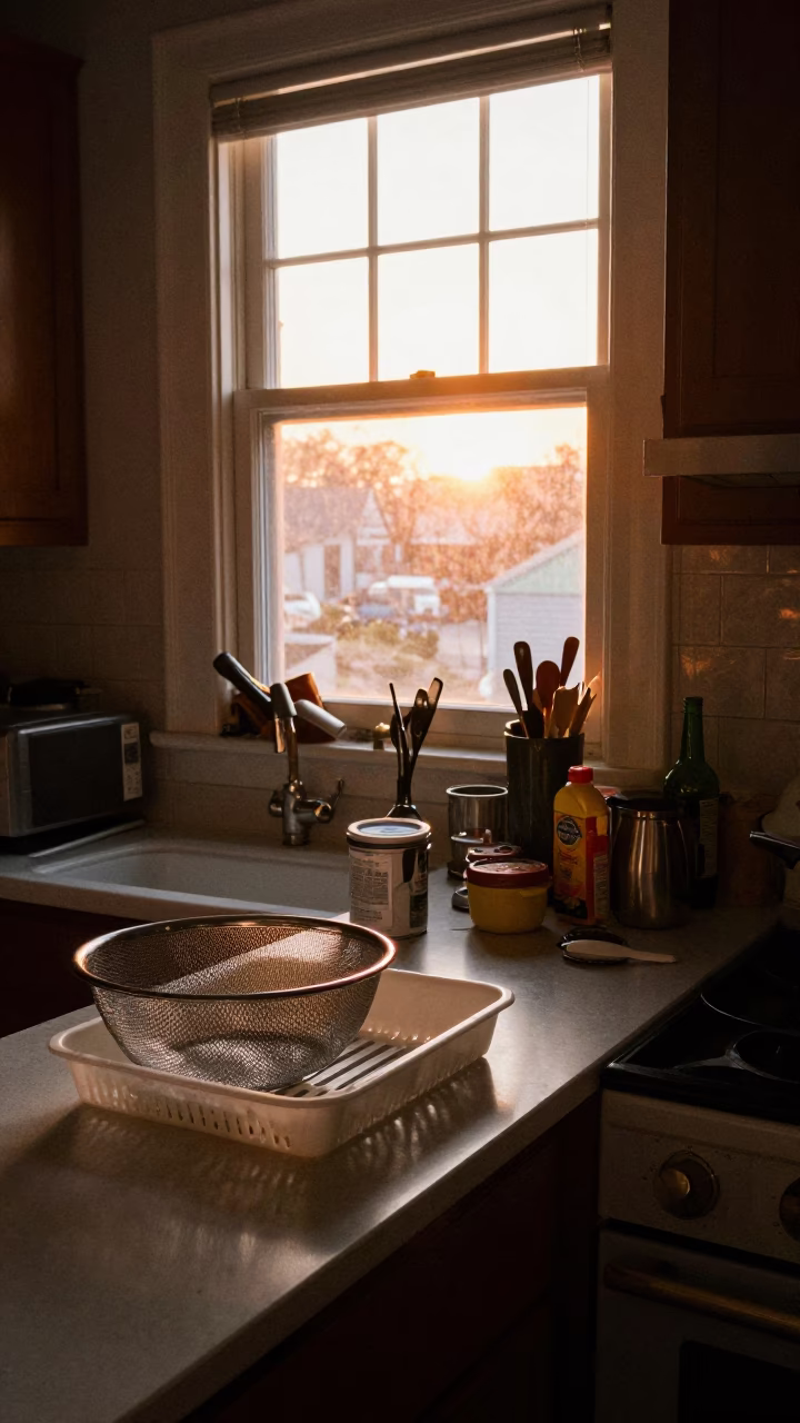 Busy Kitchen at Sunset Light in Philadelphia in in Philadelphia, Pennsylvania, United States