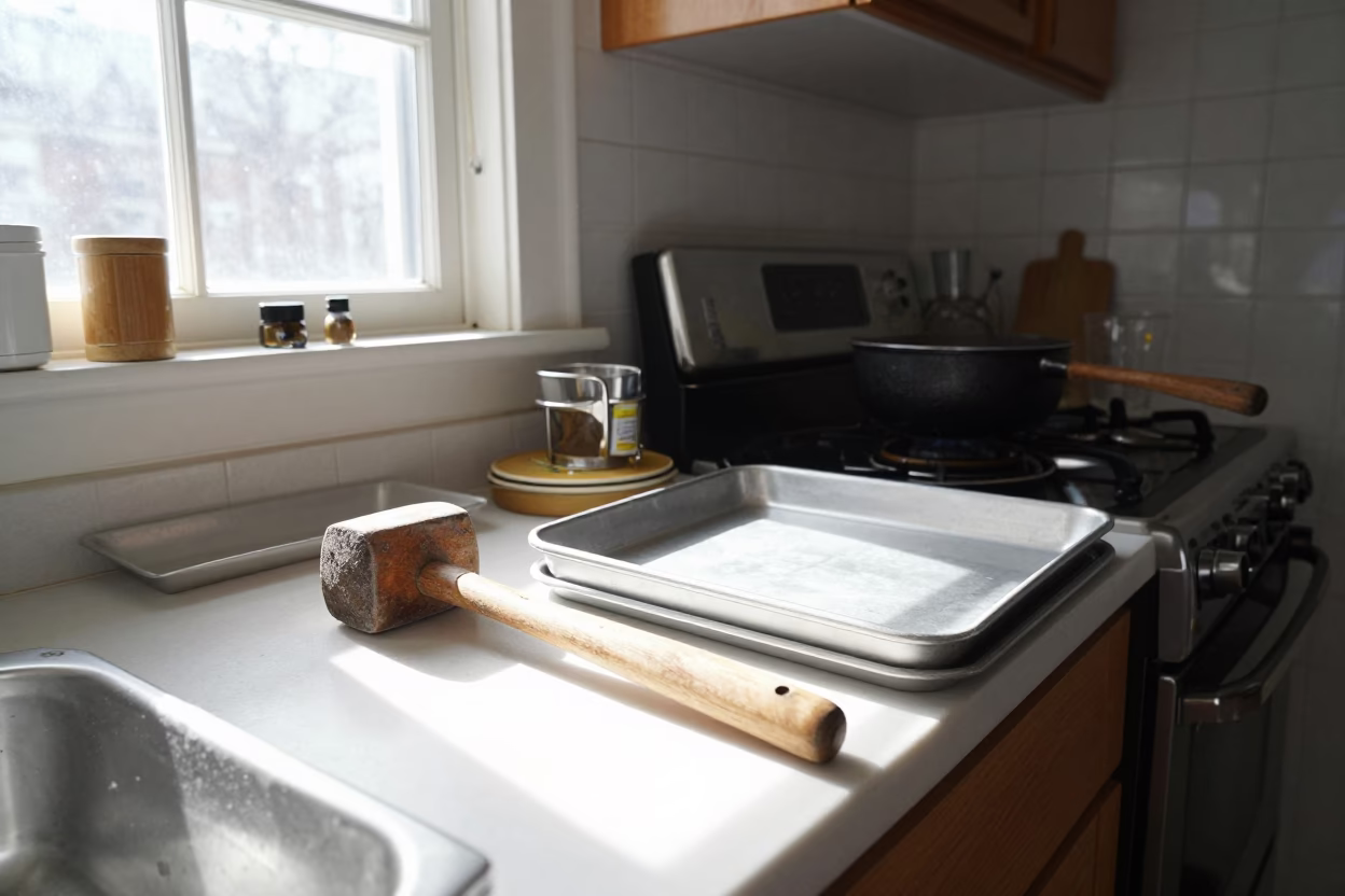 Busy Kitchen in Philadelphia at Bright Midmorning Light in in Philadelphia, Pennsylvania, United States