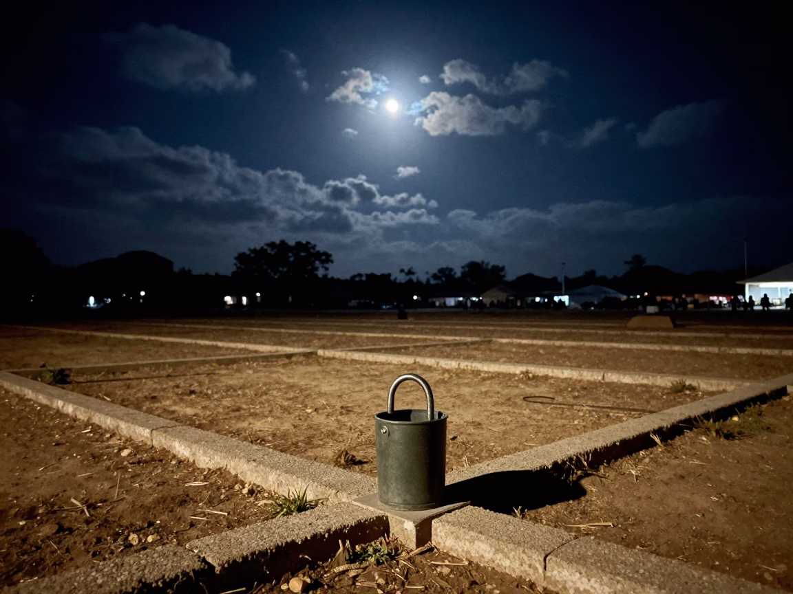 Cable Lock Cup on Parade Ground Monrovia Night in on a parade ground in Monrovia