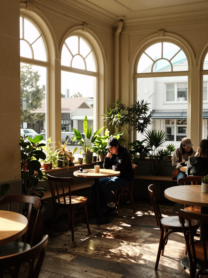 Café Corner in Christchurch in in Christchurch, New Zealand