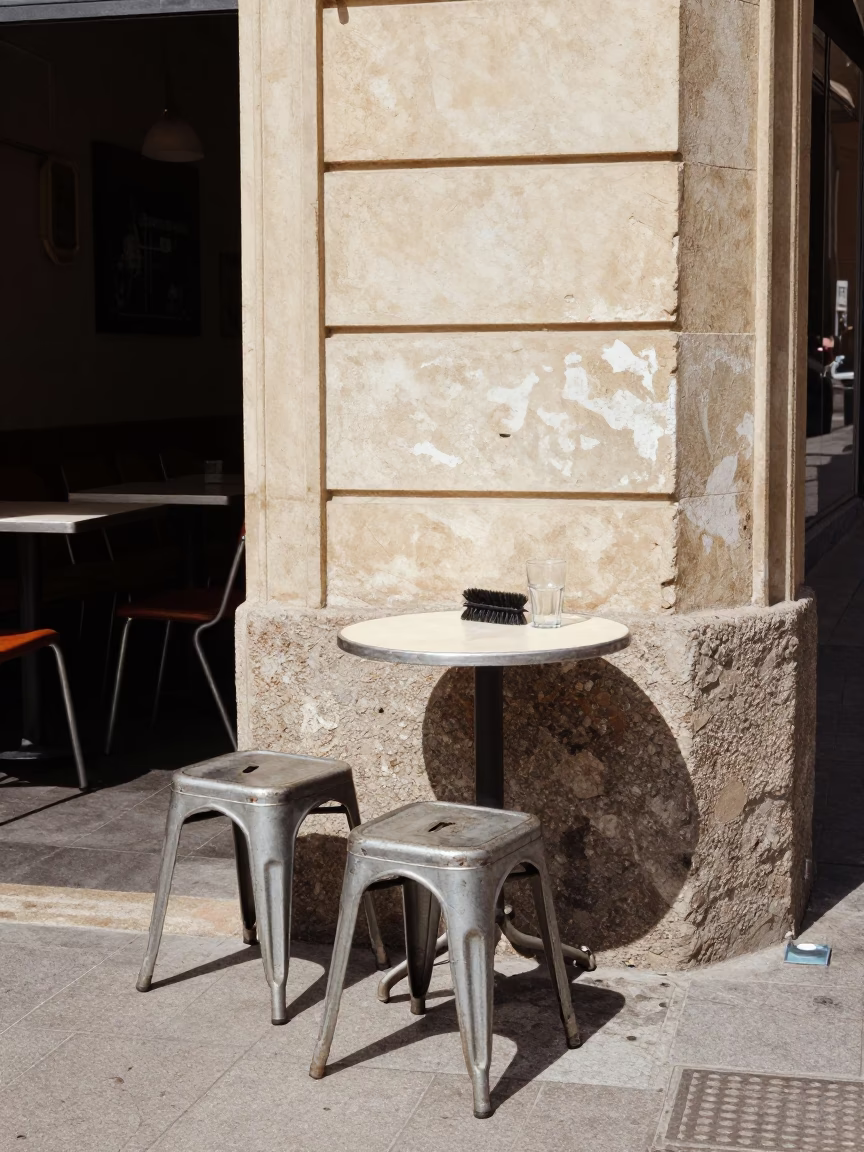 Cafe Corner in Valencia in in Valencia, Spain