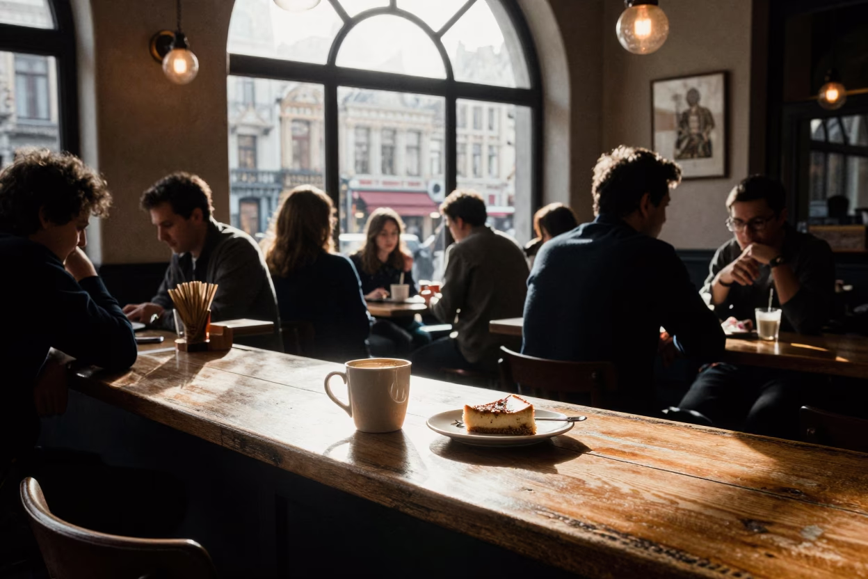Café Counter in Brussels in in Brussels, Belgium
