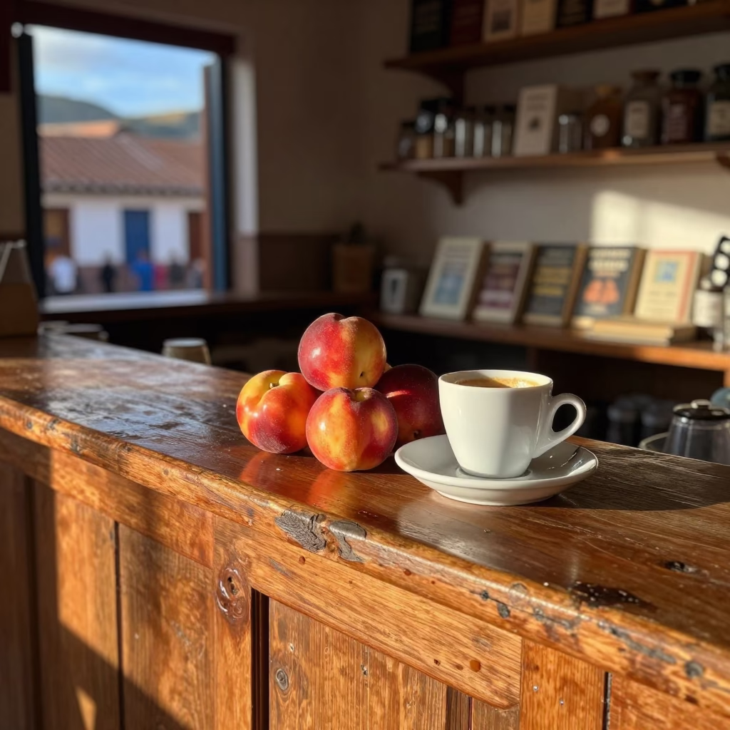 Café Counter in Cusco in in Cusco, Peru